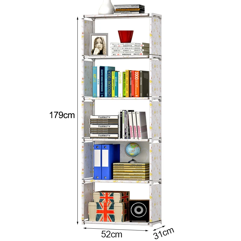 بسيطة 5 شبكات رف الإبداعية تخزين الرف للكتب النباتات أشتات DIY مزيج الرف الطابق الدائمة الأطفال خزانة