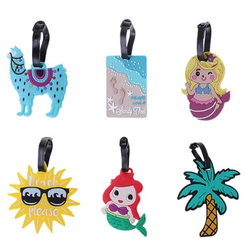 

Cartoon Luggage Tag Creative Suitcase ID Address Holder Baggage Boarding Tags