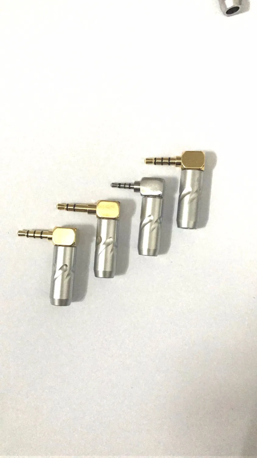 10pcs 3 5mm 2 5mm gold plated Plug DIY headphone adapter for FURUTECH Audio Connector