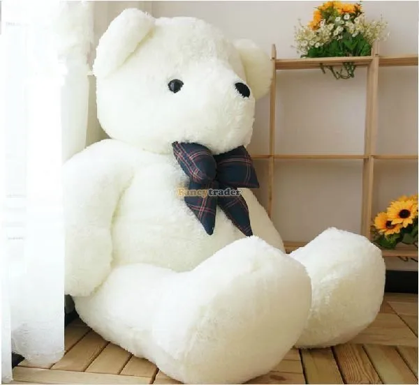 Fancytrader Huge 59'' 150cm Lovely Stuffed Soft Plush Cute White Teddy Bear, Free Shipping FT50781 (1)