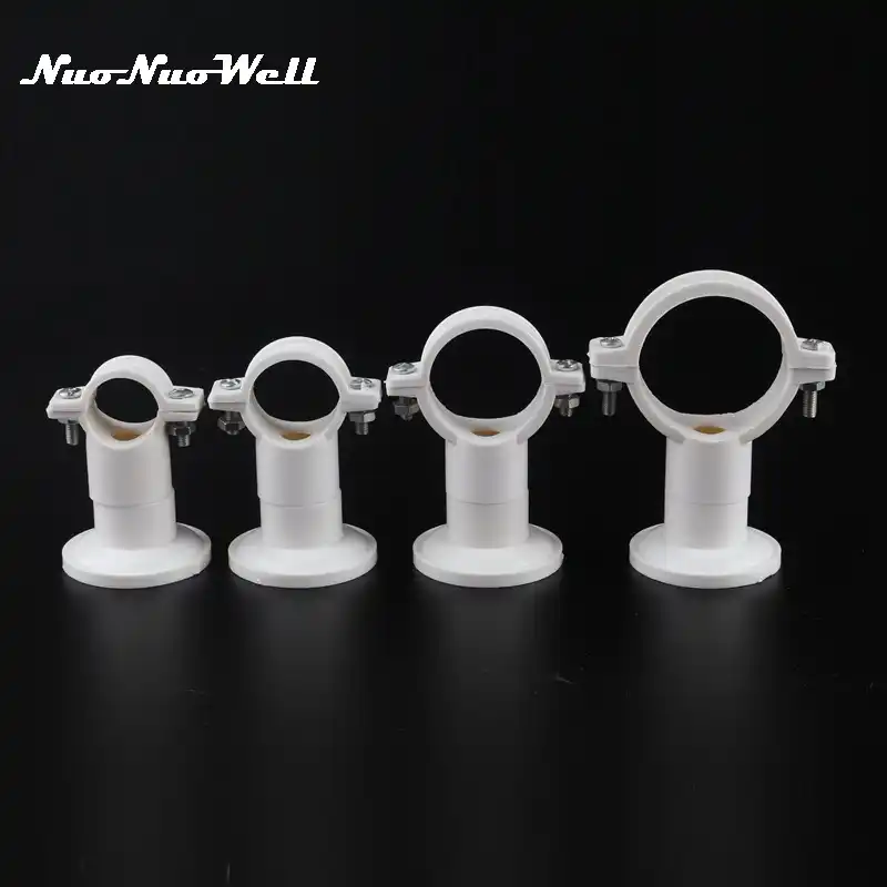 10 pcs pvc 20mm 25mm 32mm 40mm 물 파이프 클램프 pvc ppr 파이프 지원 정원 관개 커넥터 하드 튜브