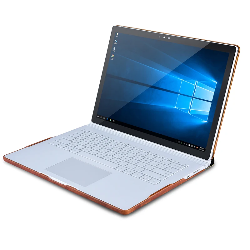 Винтажный чехол из натуральной воловьей кожи с масляным воском для Microsoft Surface Book 2