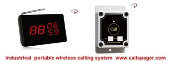 

Free shipping !1pcs displayer+20pcs callbuttonIndusctrical wireless calling system , elevator calling system, portable display