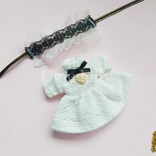 1 комплект ручной работы, милые мини-украшения на голову+ белое платье для OB11, Одежда для куклы Obitsu 11, аксессуары, игрушка для девочек