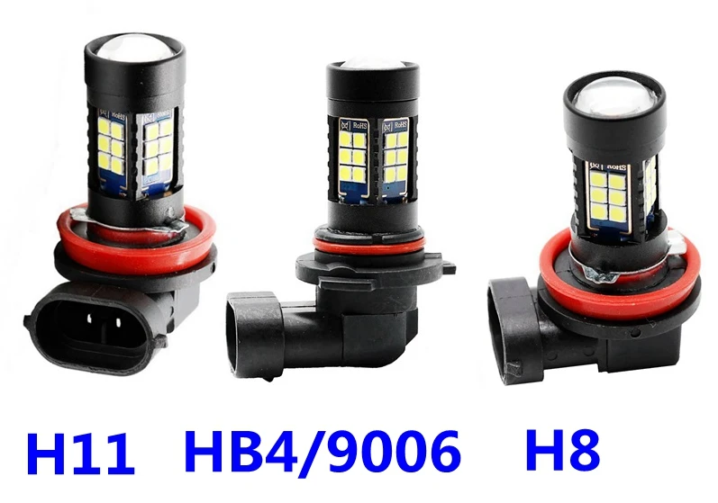 1 шт. H11 H8 H9 9006 HB4 1200Lm 27 SMD 3030 светодиодный авто передняя противотуманная фара Автомобильная противотуманная фара противотуманных фар дальнего света лампы Белый DC12V