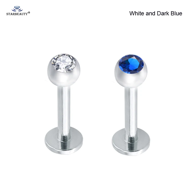 White and Dark Blue