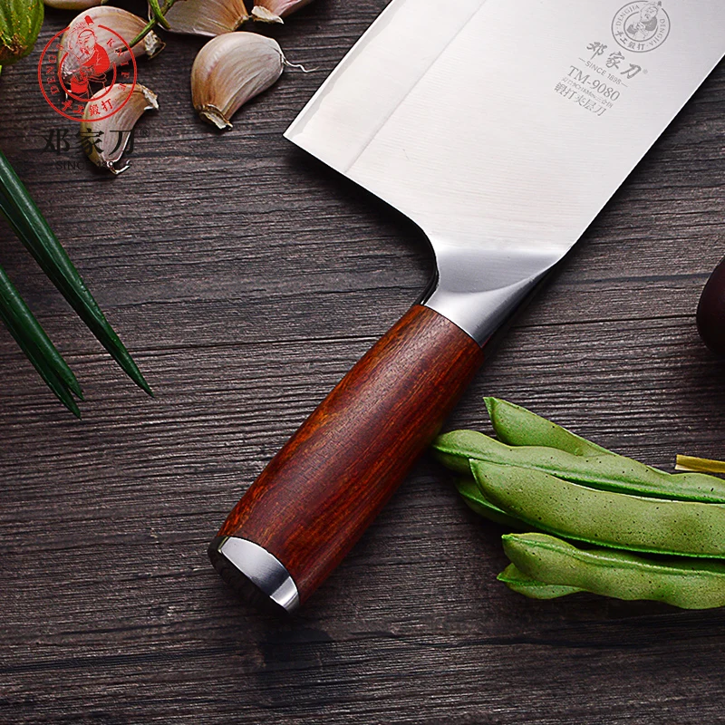  DENG Knife Handmade 9Cr18Mov Steel Mahogany Handle Chinese High Quality Chef Knife Vegetable Knife  - 32972693322