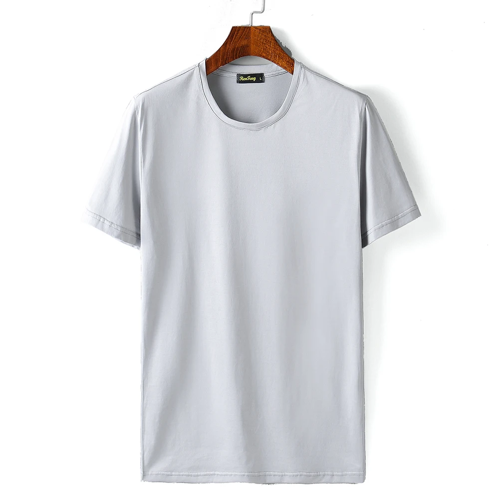 2018 summer Hot selling Men O neck t shirt Mercerized cotton short sleeve tops high quality Casual Men Slim Fit Classic t shirts (4)