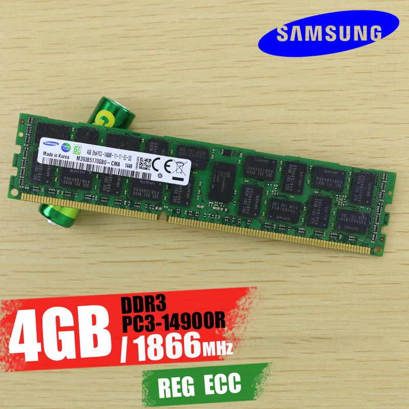 SAMSUNG 16GB 8GB 4GB 16G 8G 4G DDR3 2RX4 PC3-10600R 12800R 14900R ECC REG 1866Mhz 1600Mhz 1333Mhz PC ram Серверная Память ram 1066