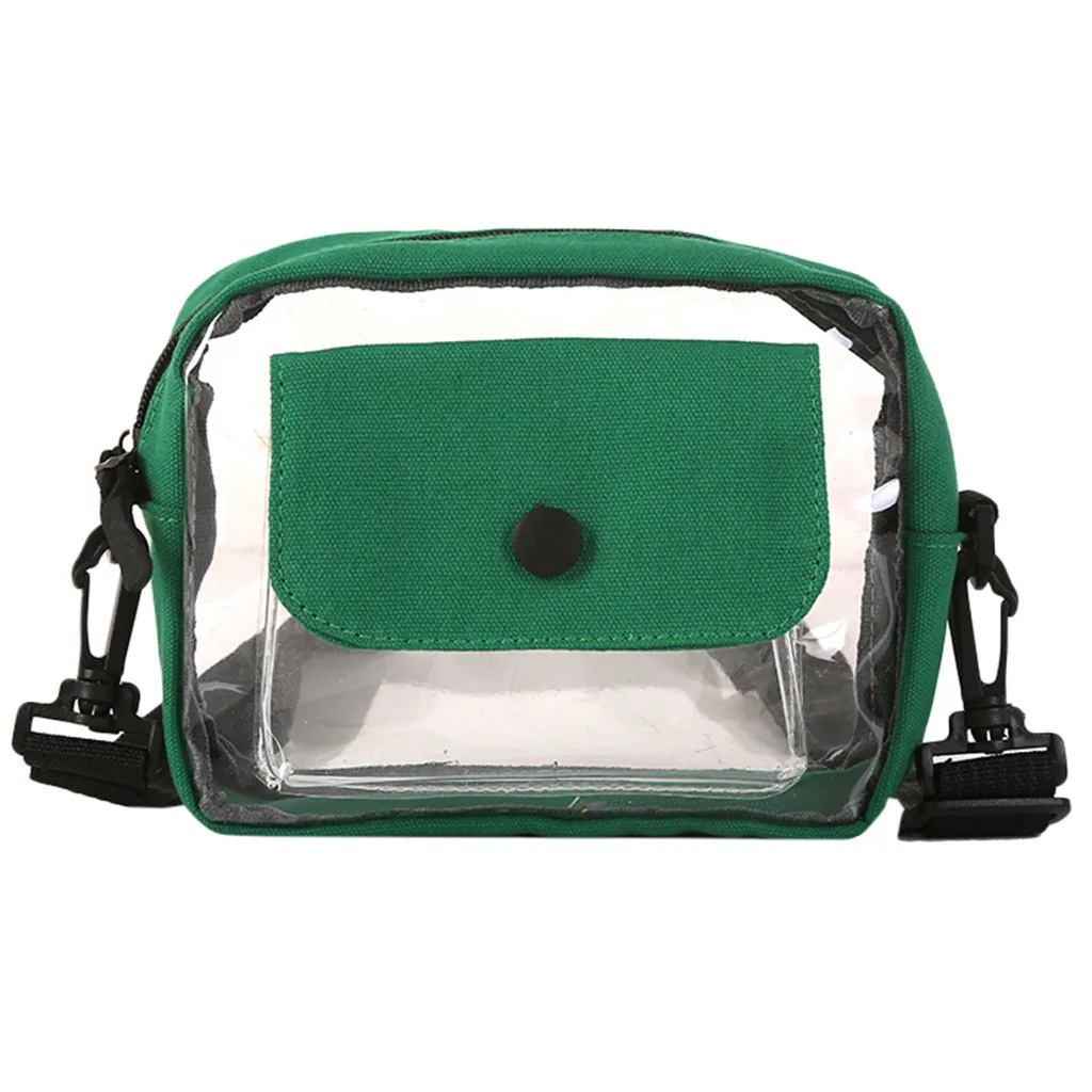 

Osmond New Women Summer Beach Bag Clear PVC Transparent Bags Shoulder Waterproof Small Crossbody Messenger Bags Handbags Totes