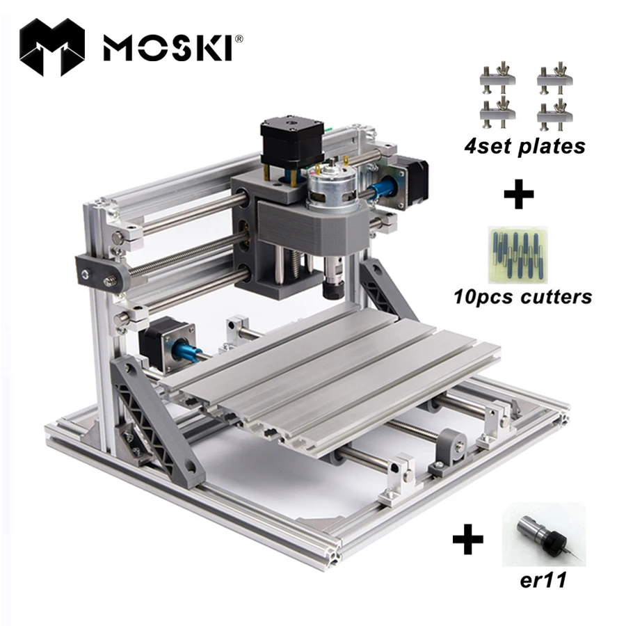 CNC 2418 With ER11 Laser Options Mini Cnc Engraving Machine Pcb Milling Machine Wood Carving Machine