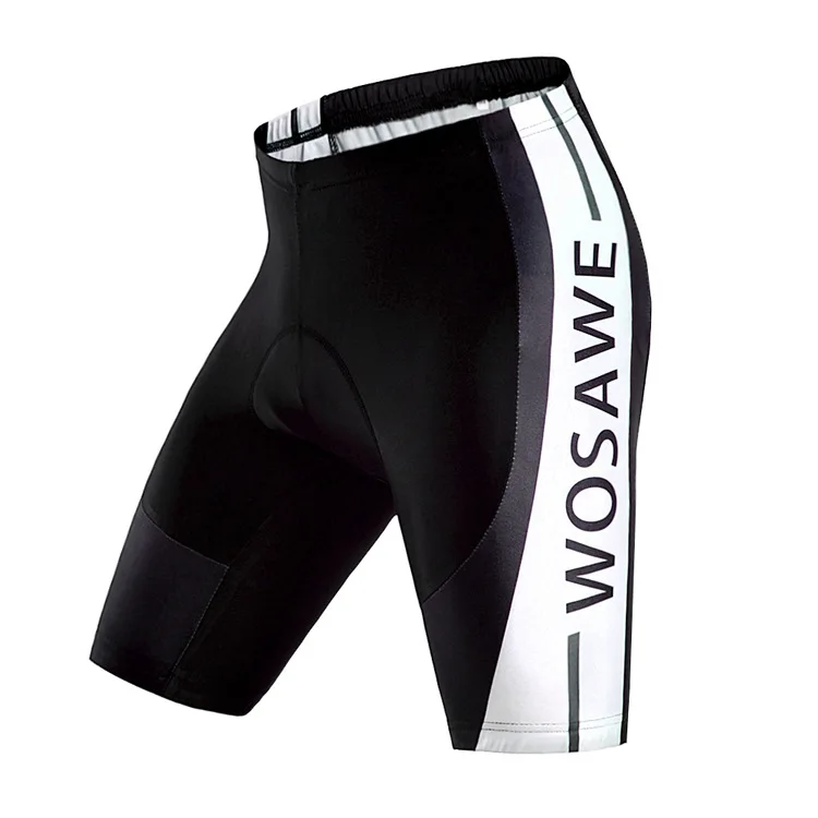 WOSAWE Skeleton Summer Men Cycling Shorts Gel Padded Spandex Riding