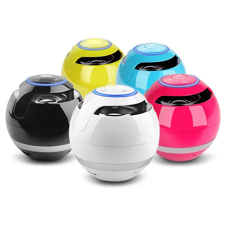 Шариковый Bluetooth динамик со светодиодной подсветкой Портативный беспроводной