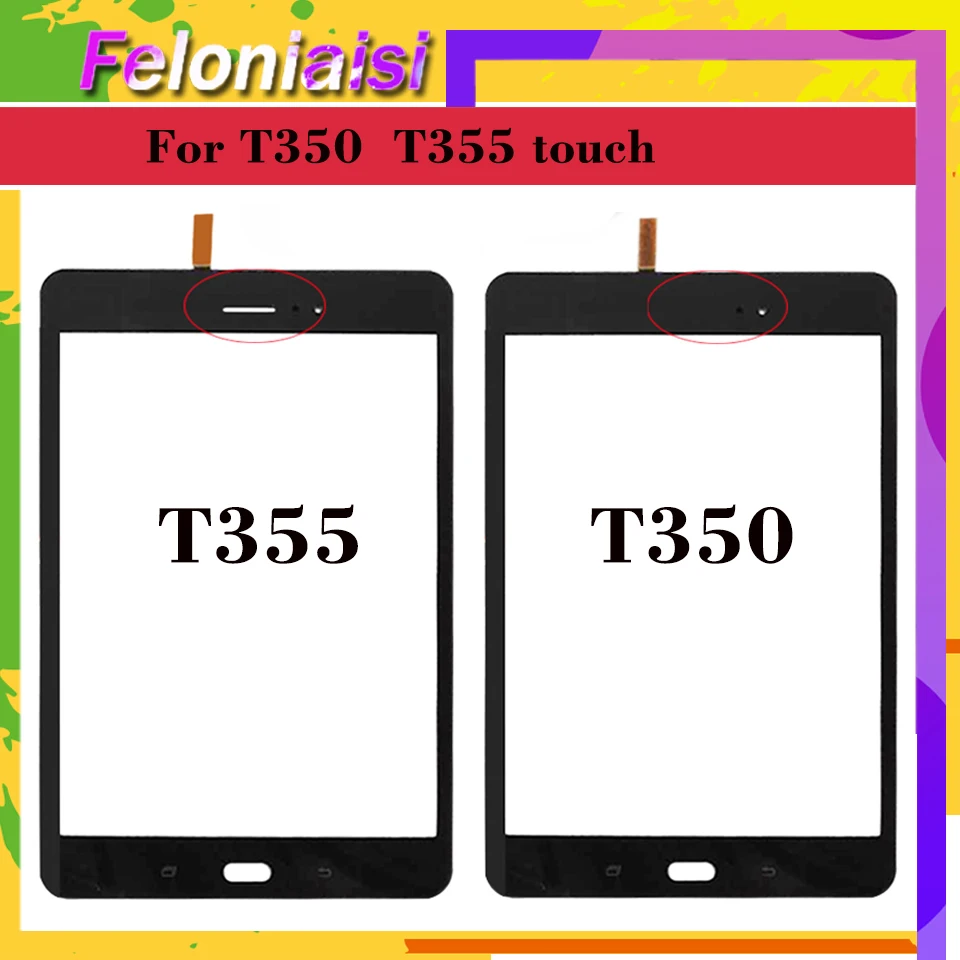 Оригинал 8 0 ''для Samsung Galaxy Tab A T355 T350 SM сенсорный экран дигитайзер Сенсорная