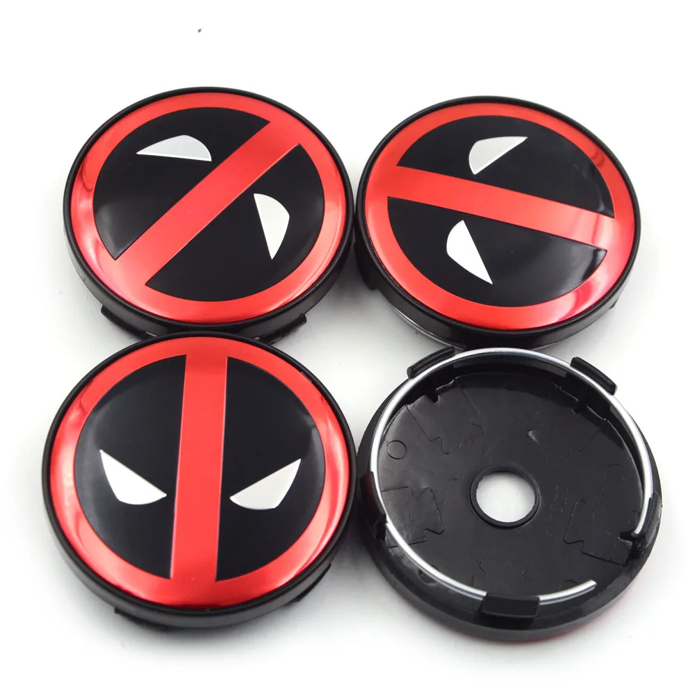 Deadpool Logo Superhéroe Neumático Tapas de la válvula de rueda neumático