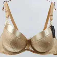 Брендовый женский бюстгальтер большого размера 85D 40D 42D 44D цельный стеклянный кружевной бюстгальтер пуш-ап синего цвета, женское сексуальное нижнее белье, женский бюстгальтер для мамы B6