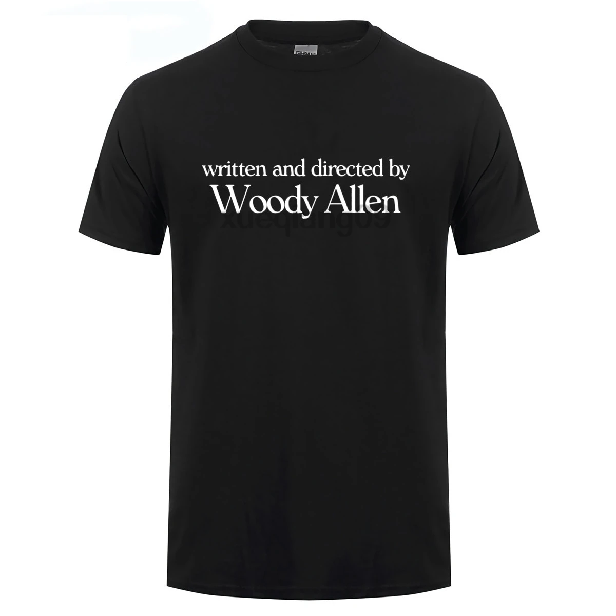 Written and Directed By Woody Allen T-Shirt Funny T Shirts Casual Cotton O-Neck Broadcloth Short Sleeve Shirt Men | Мужская одежда