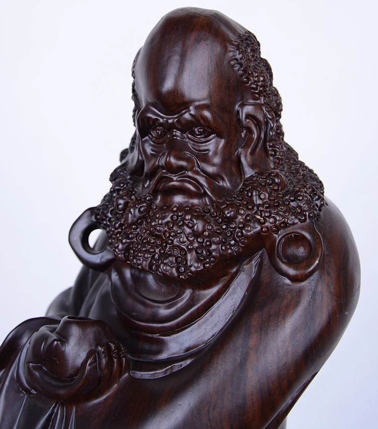 Shengwei craft Африканский эбонитовый дерево Бодхидхарма статуя короля высококлассные украшения 45 см