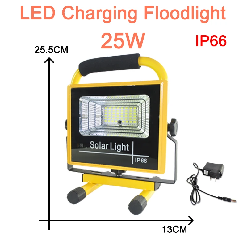 Светодиодный портативный фонарь 25 вт 40 вт водонепроницаемый аварийный портативный светодиодный светильник-вспышка перезаряжаемый 50 вт прожектор светильник для наружного кемпинга светильник - Мощность в ваттах: Floodlight 40W IP66