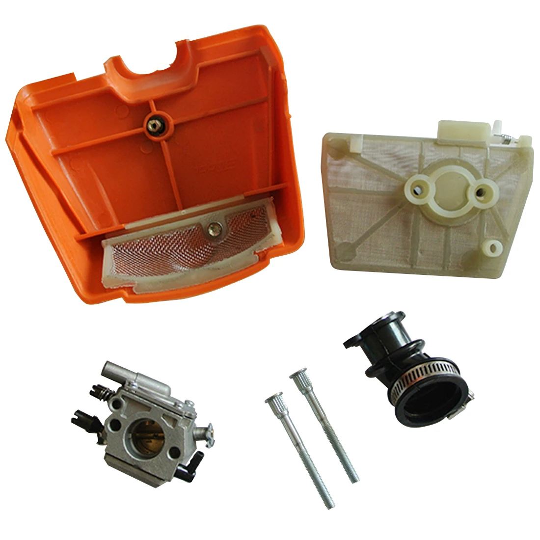 

Carburetor Manifold Air Intake & Hose Clip Sleeve Set Fit Stihl MS381 MS380 038