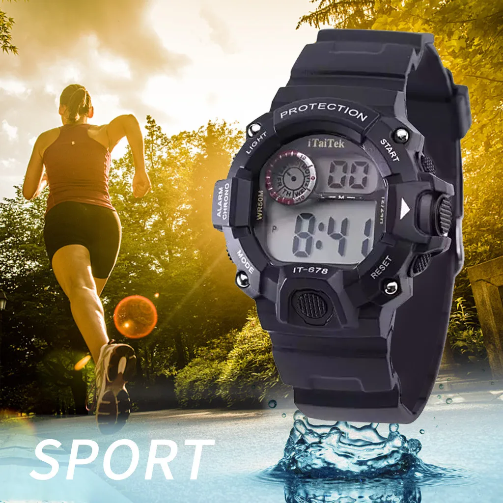 

Multi Function Luminous Waterproof Sports Watch Fashion Electronic Watch