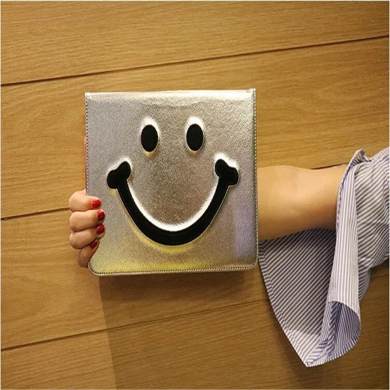 

New model tablet case for Apple ipad air air 2 common character Smiling face pattern leather cover brand quality