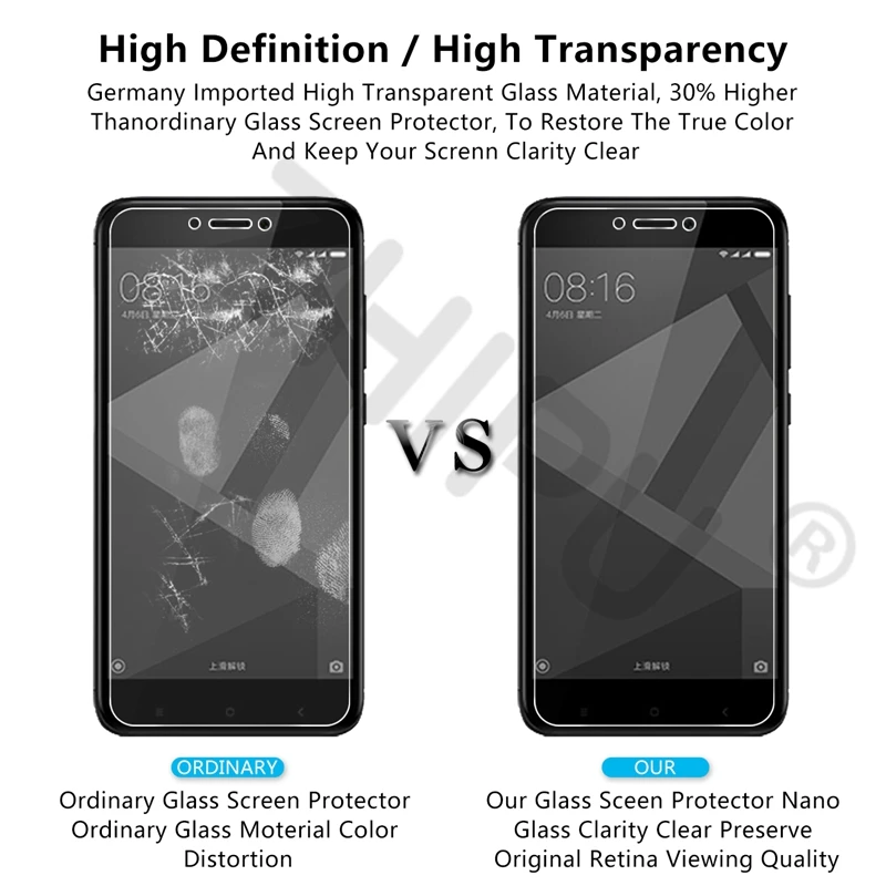 2.5D 0,26 мм 9H Премиум Закаленное стекло для Xiaomi Redmi 4x Защитная пленка для Xiaomi Redmi 4x