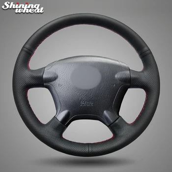 

Shining wheat Black Leather Car Steering Wheel Cover for Honda CR-V CRV 2002-2006