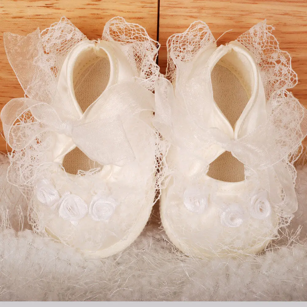 Baby Ivory Satin Shoes Baby Ivory Satin Shoes