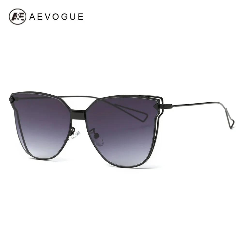 

AEVOGUE Sunglasses Women Brand Designer Cat Eye Copper Oversized Frame Single-Beam Sun Glasses UV400 AE0466