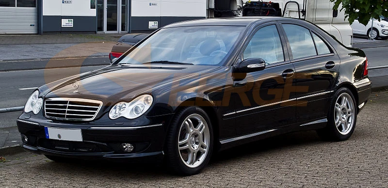 Для Mercedes Benz C CLASS W203 C230 C240 C320 2001-2007 ксеноновая фара RF Bluetooth контроллер многоцветный RGB led angel eyes