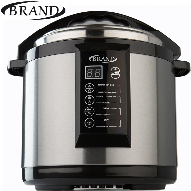 BRAND6060 electric pressure home smoker cooker. 6L Multivarka electric