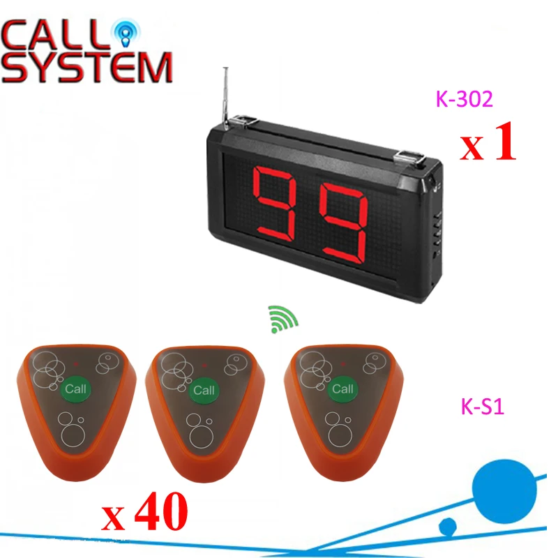 Ycall 1 display panel with 40 bells Electronic waiter calling buzzer system Ycall 1 display panel with 40 bells Electronic waiter calling buzzer system