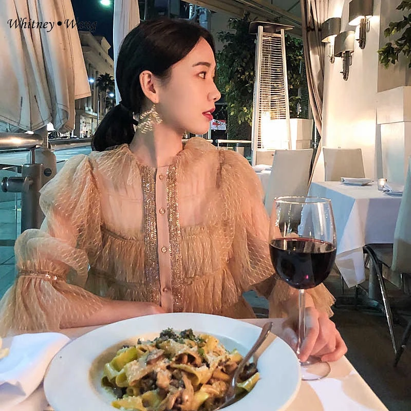 See Through Blouses At Restaurants