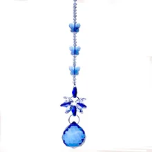 H& D 7,5*1,2 дюймов солнцезащитные очки с синими кристаллами призмы для люстры лампа поставка автомобиля подвесной Декор красота орнамент для свадебной вечеринки