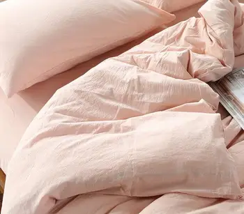 

4pcs Pink Rose Pure Cotton Bedding Set Duvet Cover Flat Sheet Fitted Sheet Pillowcases Ins Chic Life