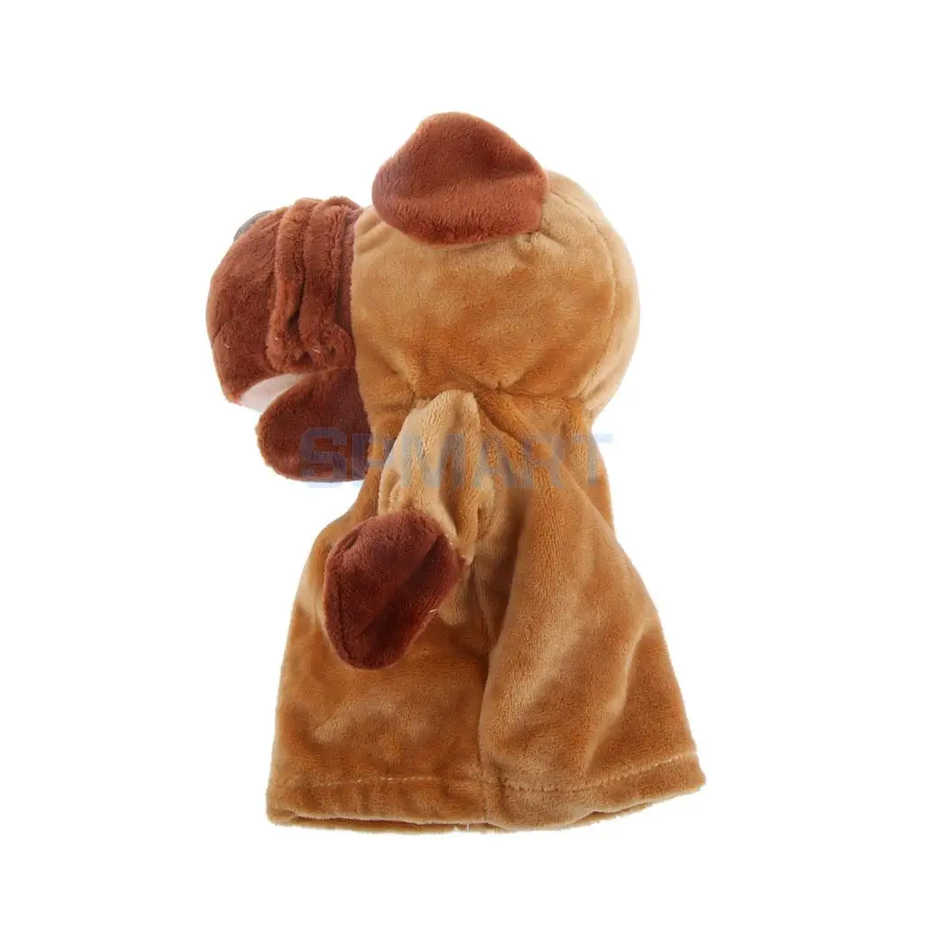 Мягкие домашние животные голова рука кукла ролевые игры перчатка-марионетка игрушка