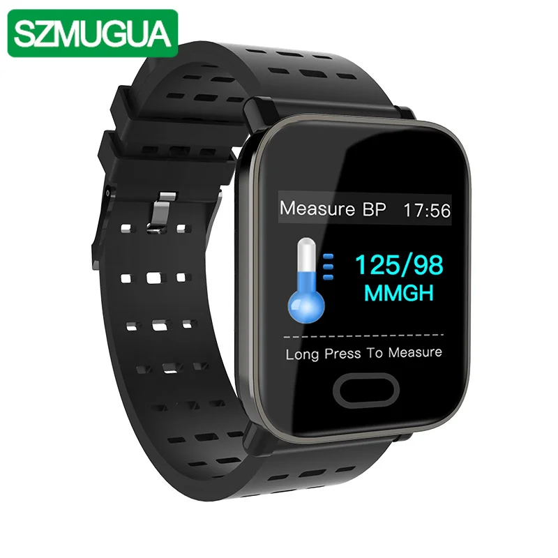 

SZMUGUA Smart Bracelet Watch A6 Heart Rate Monitor Bluetooth Sports Watch Fitness Tracker Color Screen Smartband Watherproof