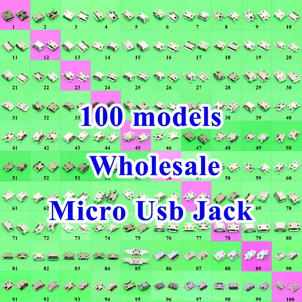Модели Cltgxdd 100 разъем для зарядки Micro Usb Samsung ASUS SONY HP HTC ZTE Huawei Xiaomi Redmi Lenovo OPPO Meizu и т.