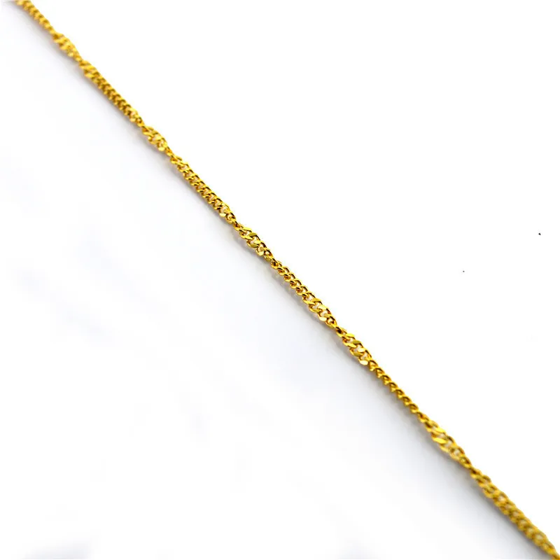 1.4mm 45cm Titanium Steel Chain Necklace For Women Men Wholesale Gold