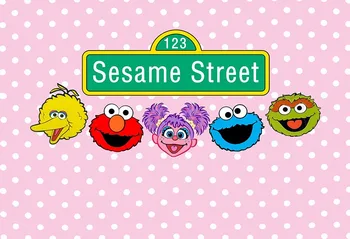 

Vinyl sesame street lovely baby shower girl happy birthday photo background photography backdrops for pictures lv-460
