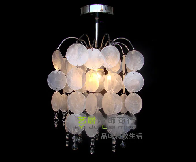 

FREE SHIPPING 6PCS EMS ceiling lamp natural white super dense shell crystal dome light corridor lamp ceiling light ZZP62