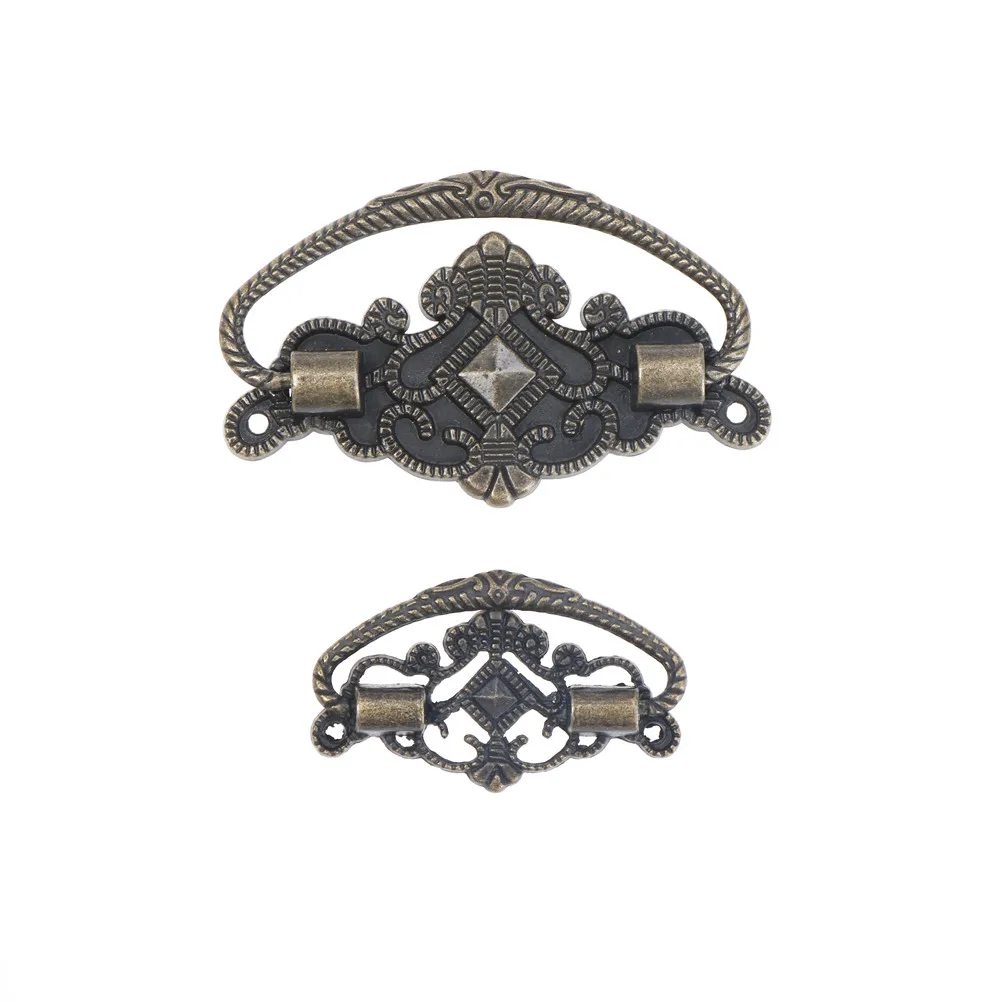 

Retro Metal Jewelry Box Furniture Hardware Handle Stainless Steel Handle Drawer Handle Knobs For Drawer Furniture Knobs 2 Size