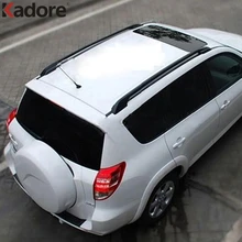 Для Toyota RAV4 RAV 4 2006 2007 2008 2009 2010 Алюминиевый сплав Черный багажник на крышу с винтами на крышу Багажники багаж держатель багажа