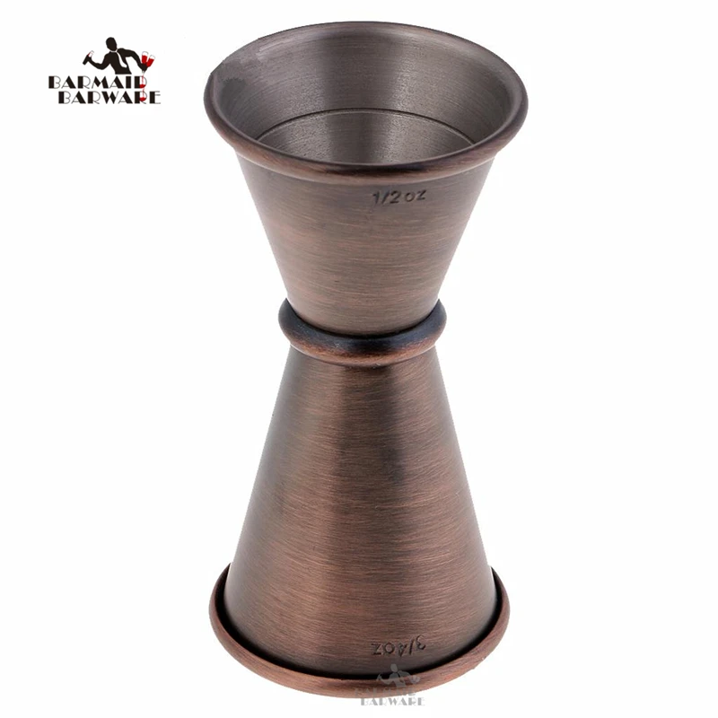 

Unpolish Copper Japanese Style Double Cocktail Jigger 1/2 Ounce & 3/4 Ounce