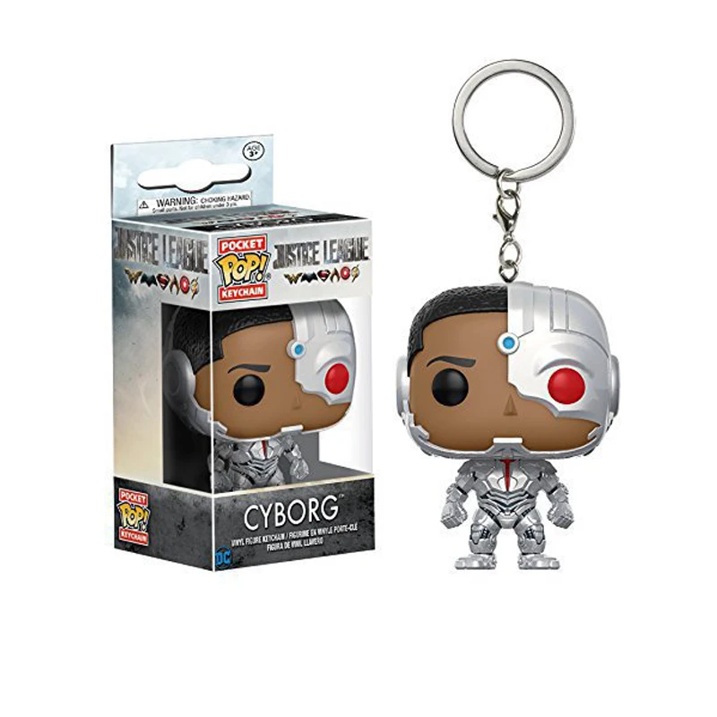 Экшн-брелок FUNKO POP DC Comic Cyborg ПВХ игрушки для детей в подарок с розничной коробкой |