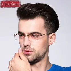 Чашма Одежда высшего качества оттенок линзы близорукость и чтения очки без оправы очки для мужчин