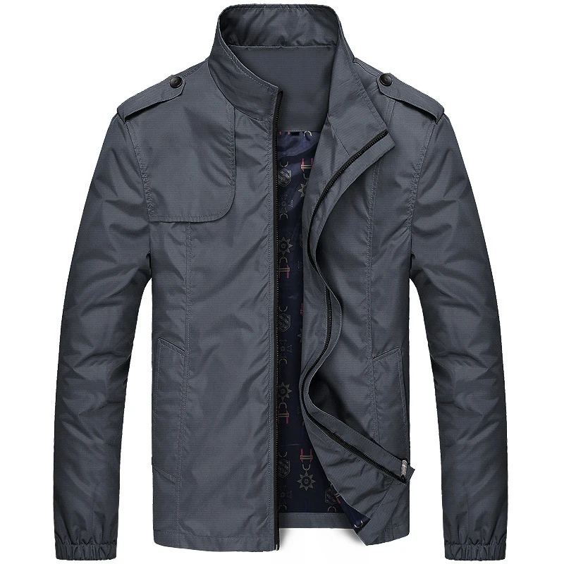 Maxulla Mens Jacket Spring Mens Casual Outwear Slim Fit Thin Coat Male Fashion Hip Hop Anorak Jackets Men Bomber Jackets 4XL