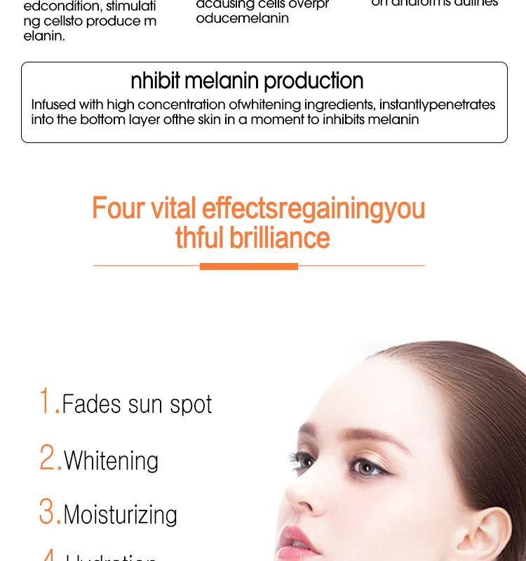 ZOZU Brand Natural Skin Care Hyaluronic Acid Anti-aging Whitening Vitamin C serum for face