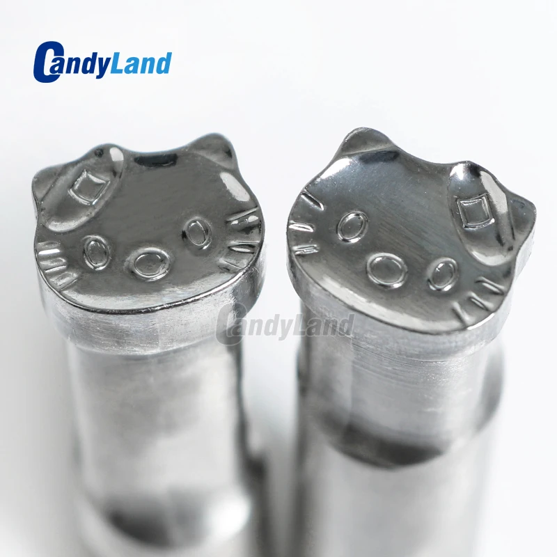 

CandyLand HK Cat Milk Tablet Die 3D Punch Press Mold Candy Punching Die Custom Logo Calcium Tablet Punch Die For TDP1.5 Machine